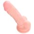 Medical - dildo de silicona médica (18cm) - natural