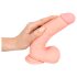 Médico - Dildo de silicona médica recto (20cm) - natural