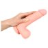 Médico - Dildo de silicona médica recto (20cm) - natural