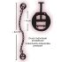 Cadena de pezón con pinza ajustable