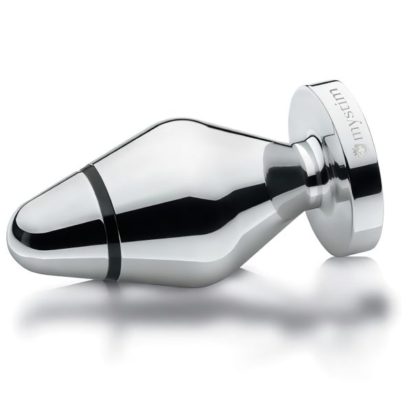 mystim Little John - plug anal eléctrico - grande - plata