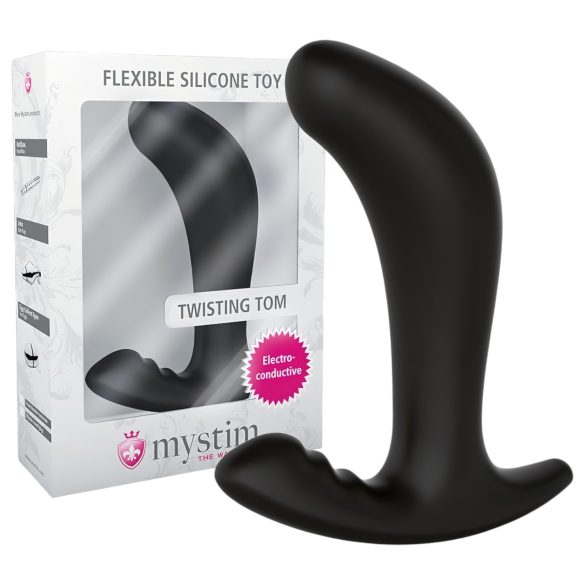 mystim Twisting Tom - Dildo Anal Electro (Negro)