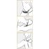 Vibrador doble con arnés (negro) - Fetish