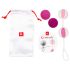 Bolas Geisha 2 - Set de Bolas Chinas Ajustables (Rosa-Blanco)