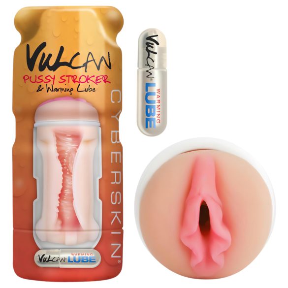 Vulcan Estimulador - vagina realista + lubricante calefactor (natural)