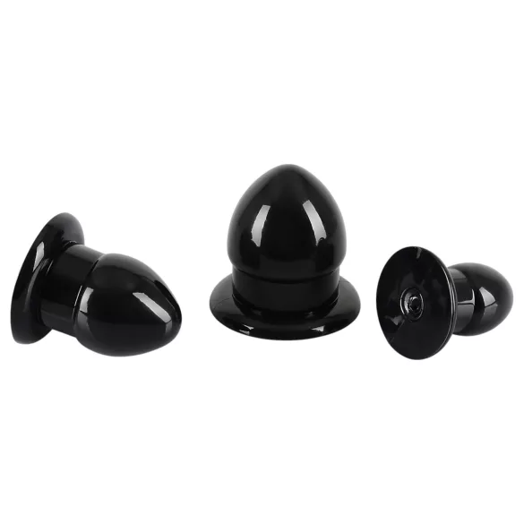 You2Toys - Kit de plugs de dilatación - juego de plugs anales - 3 uds (negro)
