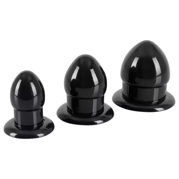 You2Toys - Kit de plugs de dilatación - juego de plugs anales - 3 uds (negro)