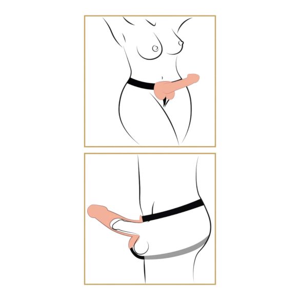 Fetish Strap-on 9 - arnés con consolador realista - color piel