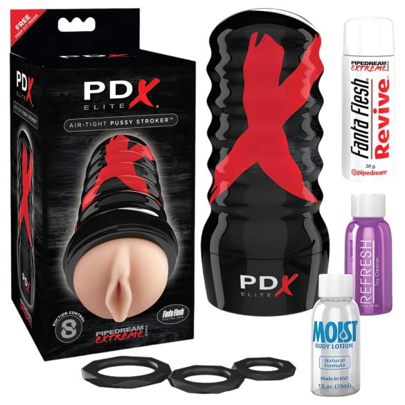 PDX Elite Tight Pussy - succión manual (natural)