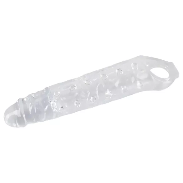 Crystal Skin - funda para pene extensora con bolas - transparente