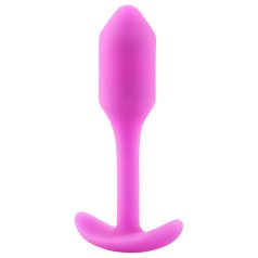 b-vibe Snug Plug 1 - plug anal con peso interno (55g) - rosa