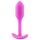 b-vibe Snug Plug 1 - plug anal con peso interno (55g) - rosa