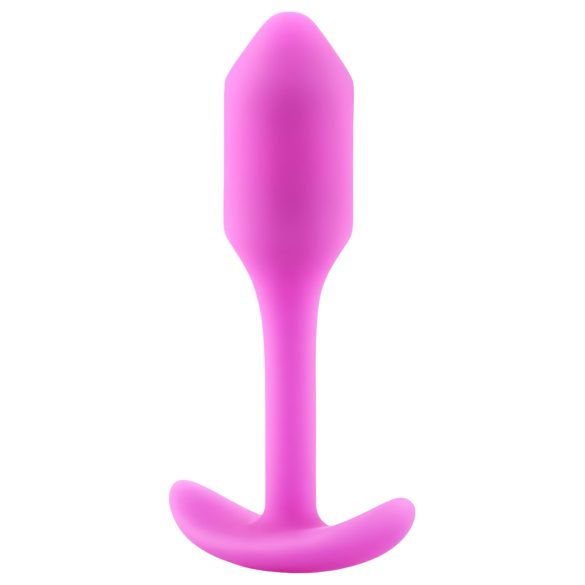 b-vibe Snug Plug 1 - plug anal con peso interno (55g) - rosa