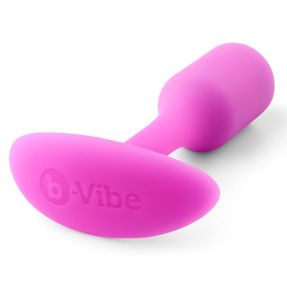 b-vibe - plug anal con peso interno 55g - silicona rosa