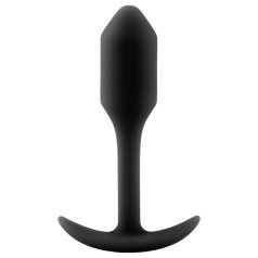 b-vibe Snug Plug 1 - plug anal con peso (55g) - negro