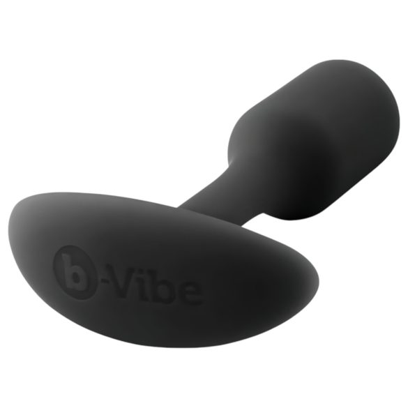 b-vibe Snug Plug 1 - plug anal con peso (55g) - negro