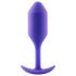 b-vibe Snug Plug 2 - plug anal doble bola (114g) - morado