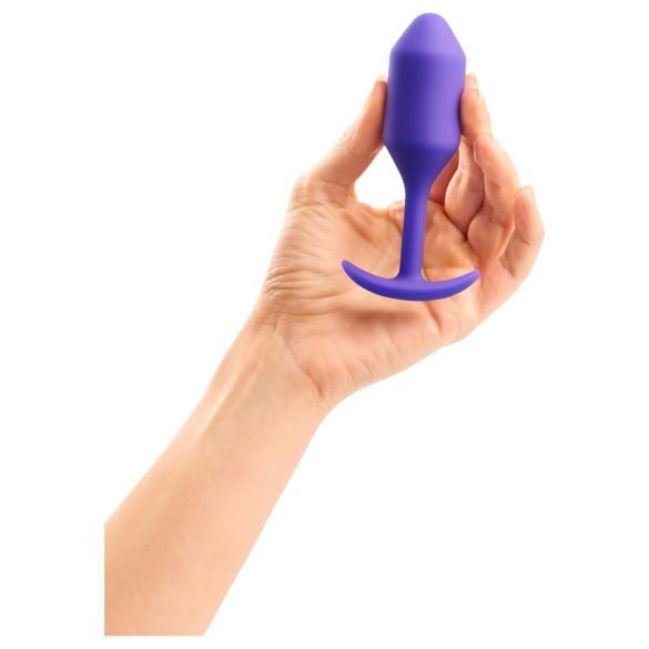 b-vibe - plug anal de bolas dobles - 114g - lila