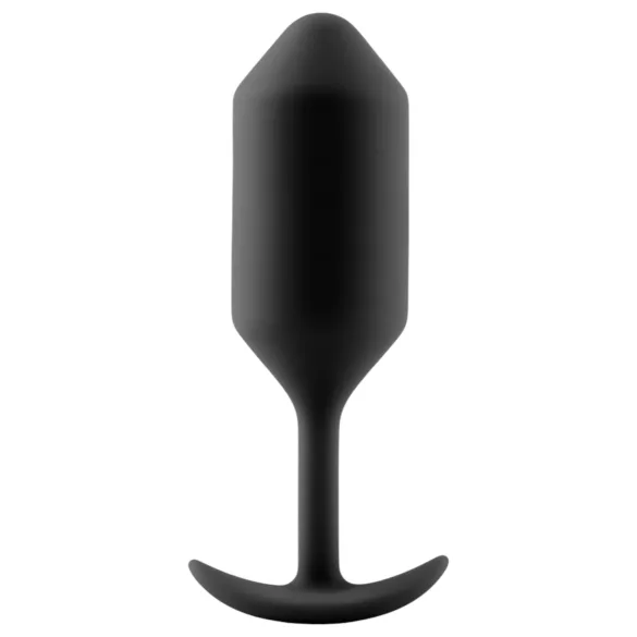 b-vibe - plug anal con dos bolas - silicona negra - 180g
