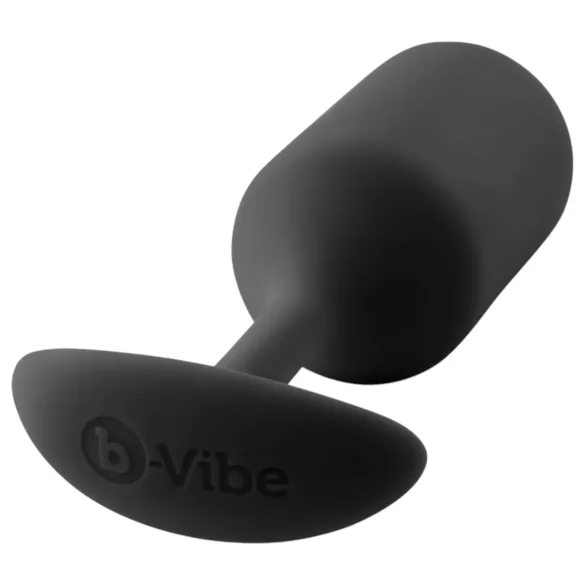 b-vibe - plug anal con dos bolas - silicona negra - 180g
