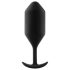 b-vibe Snug Plug 4 - Dildo anal doble bola (257g) - negro