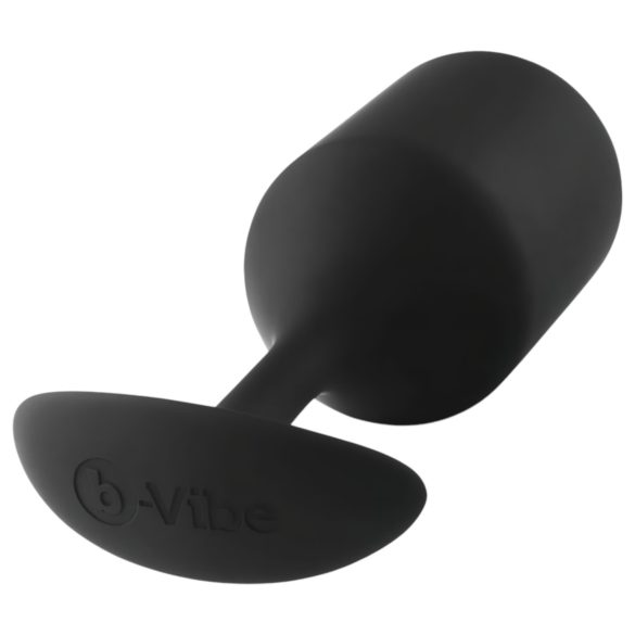 b-vibe - plug anal bolas dobles - silicona negra - 257g