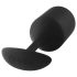 b-vibe Snug Plug 4 - Dildo anal doble bola (257g) - negro