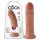 Consolador King Cock 8" (20 cm) - tono oscuro natural