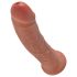 Consolador King Cock 8" (20 cm) - tono oscuro natural