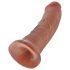 Consolador King Cock 8" (20 cm) - tono oscuro natural