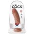 Consolador King Cock 8" (20 cm) - tono oscuro natural