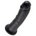 Dildo King Cock 8" (20 cm) - negro