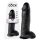 King Cock 12 gran consolador con testículos (30 cm) - negro
