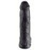King Cock 12 gran consolador con testículos (30 cm) - negro