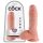 Consolador King Cock 20 cm con testículos - tono natural