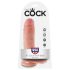 Consolador King Cock 20 cm con testículos - tono natural