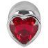 Plug anal de aluminio Diamond 85g rojo y plata - You2Toys