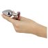 Plug anal de aluminio Diamond 85g rojo y plata - You2Toys
