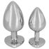 Plug anal de aluminio Diamond 85g rojo y plata - You2Toys