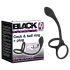 Acaricia Negra - Dildo anal y anillo para pene y testículos (negro)