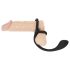 Acaricia Negra - Dildo anal y anillo para pene y testículos (negro)