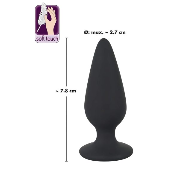 Black Velvets Heavy - plug anal - 40g - silicona negra