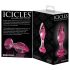 Icicles No. 79 - plug anal de vidrio cónico (rosa)