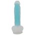 You2Toys Glow in the Dark - Dildo luminiscente con ventosa (azul)