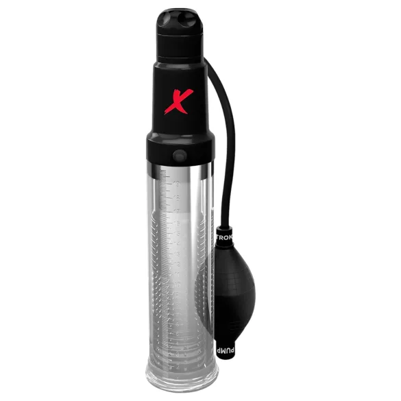 PDX Elite - 2 en 1 - bomba de pene y masturbador en uno (transparente)
