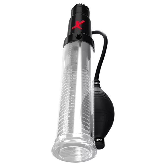 PDX Elite - 2 en 1 - bomba de pene y masturbador en uno (transparente)