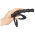 Black Velvet - Anillo pene y dildo anal (negro)