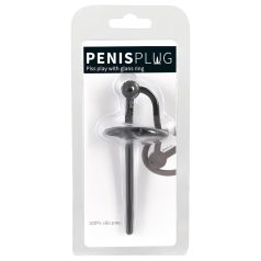 Plug pene - anillo hueco de silicona (negro) Plug pene - anillo hueco de silicona (negro)