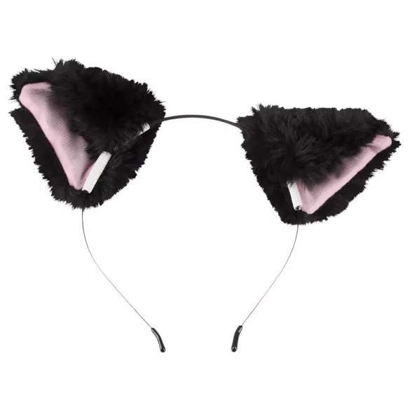 Bad Kitty - plug anal con cola de gato - silicona negra - set