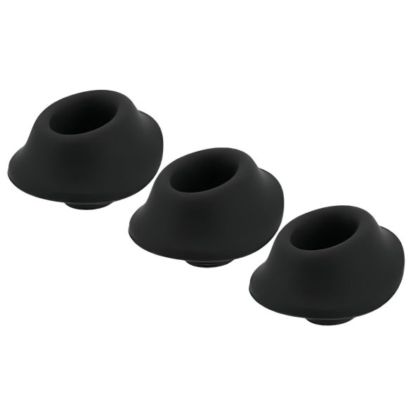 Set de cabezales de succión Womanizer Premium S - negro (3 piezas)